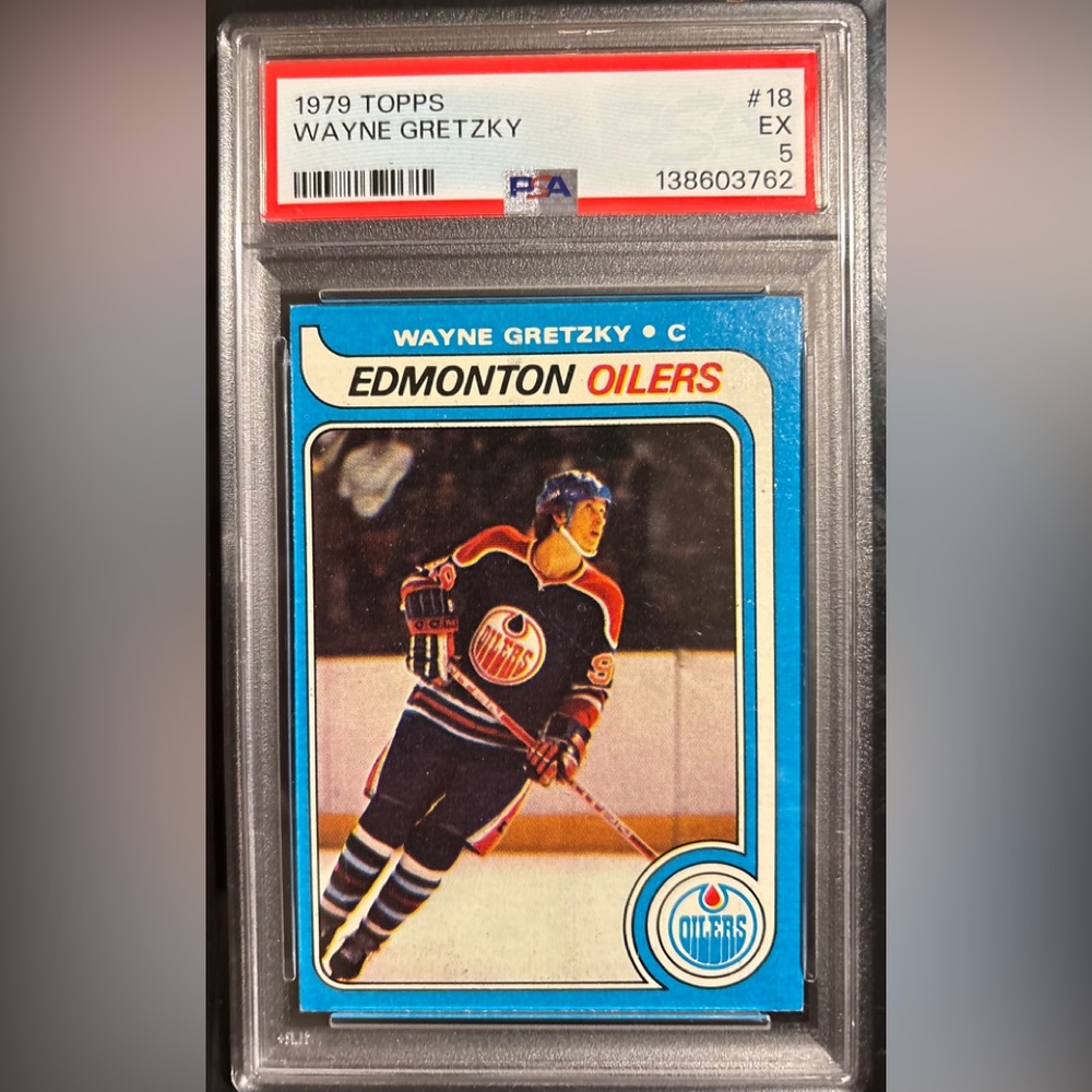 1979 Topps Wayne Gretzky Rookie Card #18 PSA 5 EX